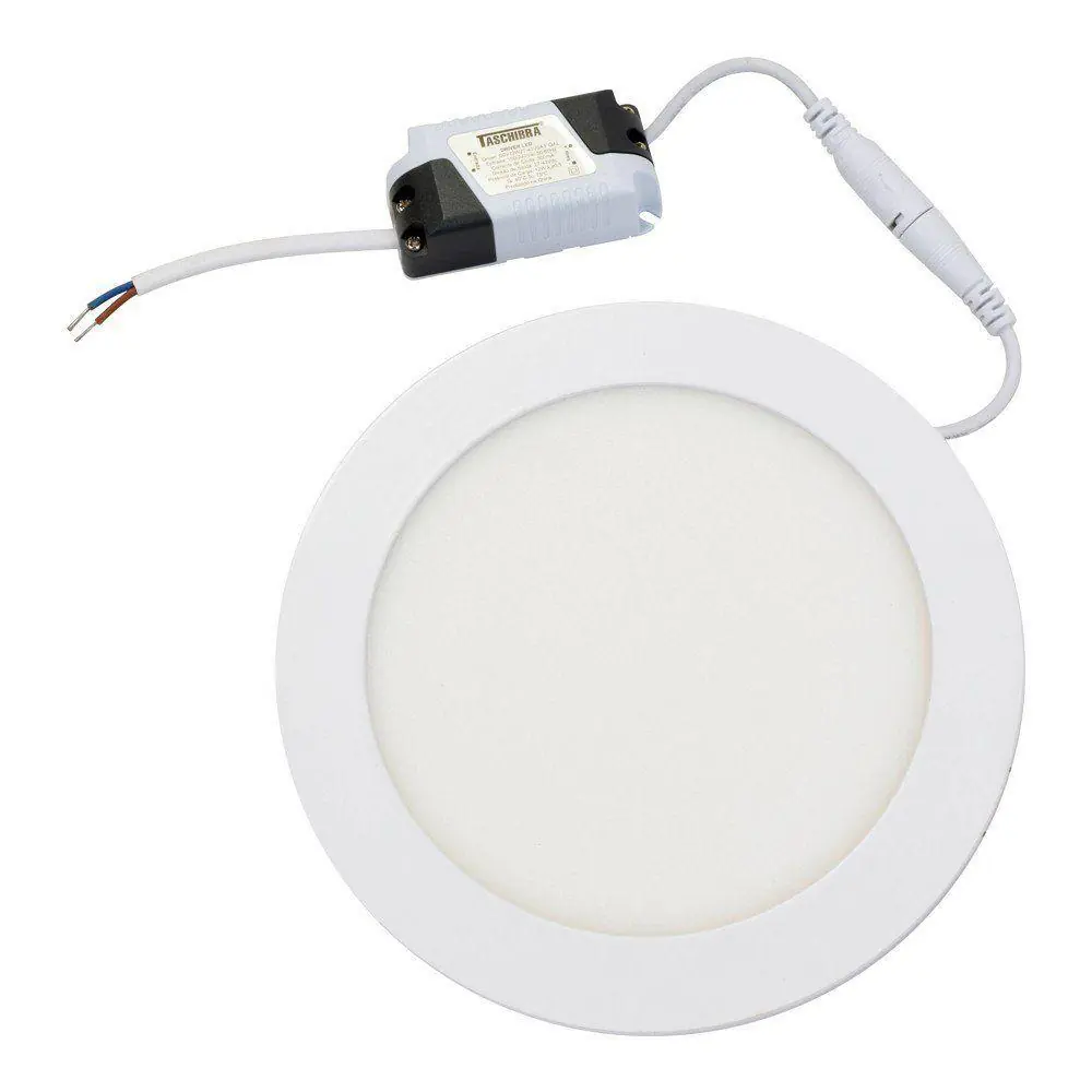 Plafon Painel Led Redondo Embutir 18w 6500k Bivolt Taschibra