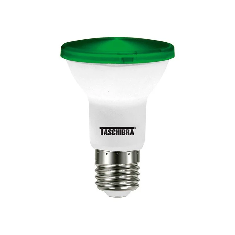 Lâmpada Led Taschibra Par 20 Ip65 6w Bivolt E27 Verde