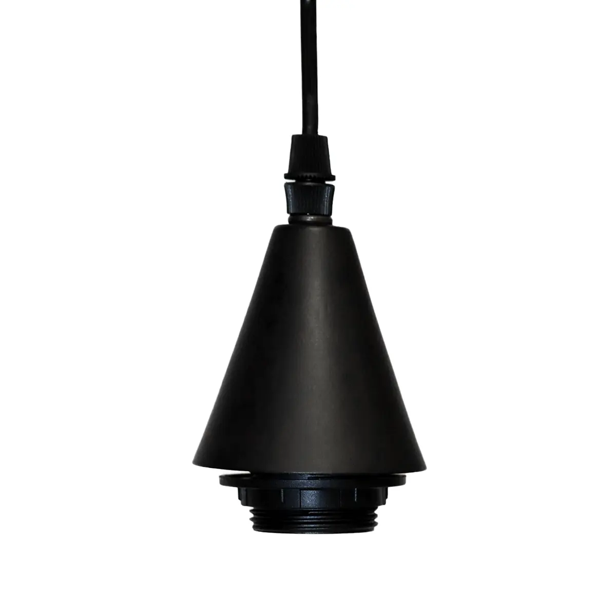 Conjunto Para Pendente Kit Base + Soquete E27 Bivolt Preto