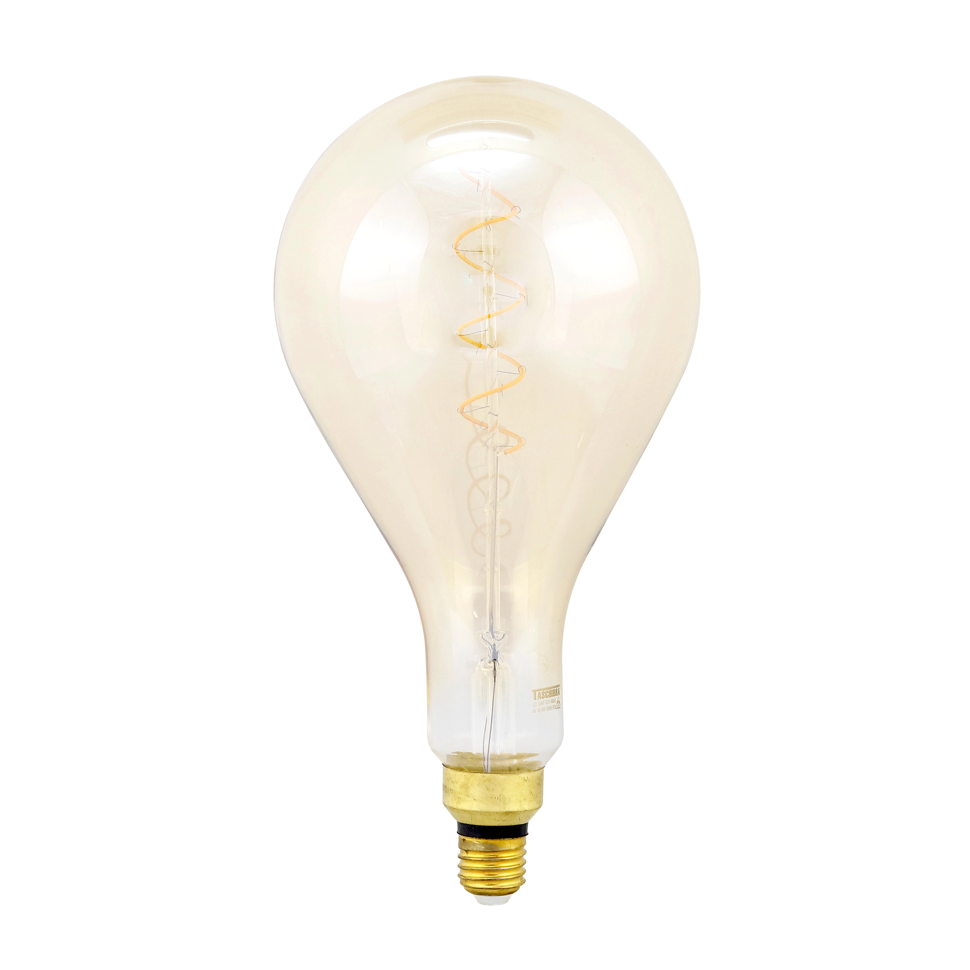 Lâmpada LED de Filamento Bulbo Gigante Luz Âmbar 1W Taschibra Bivolt