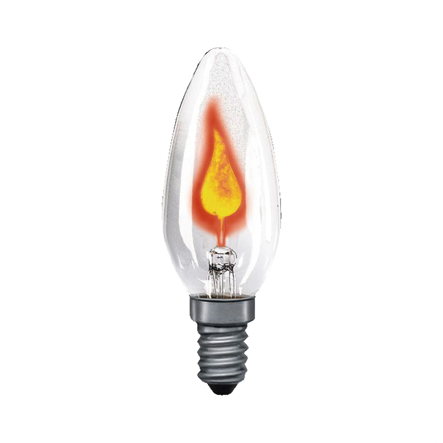 Lâmpada Incandescente de Filamento Vela Luz Amarela 2W Taschibra 220V