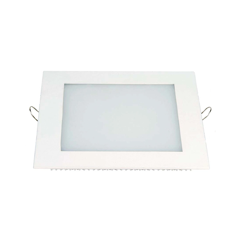Painel Led de Embutir Quadrado Lux 12w Autovolt Branco 17cm 6500k Luz Branca