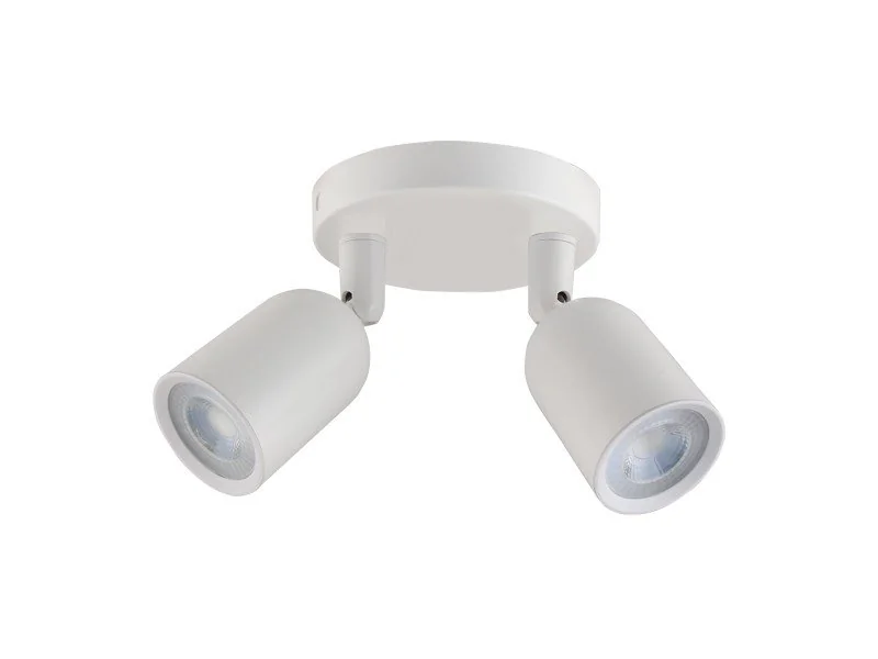 Spot De Led Direct Duplo Mr16 Circular 8w Branco Taschibra