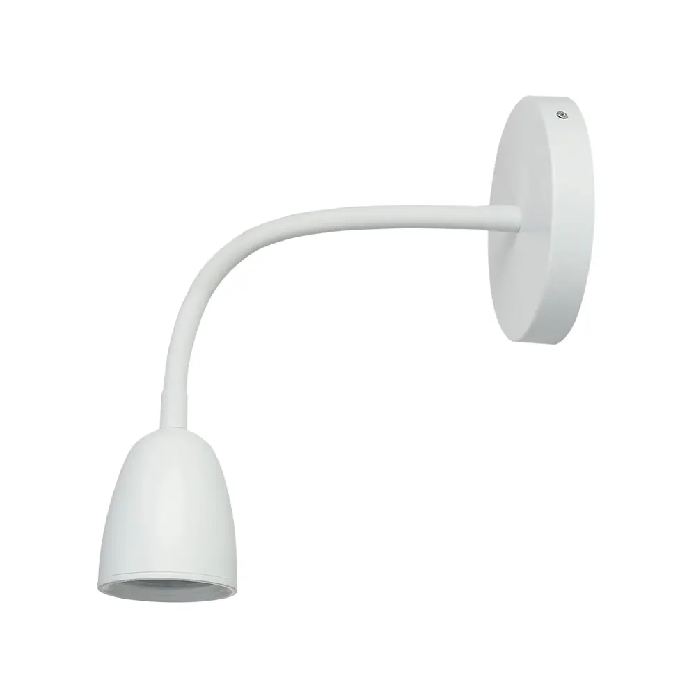 Arandela Taschibra Direct 4w Led Integrado Articulada Branca Bivolt 3000k Amarelo Quente