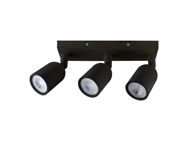 Spot De Led Direct Triplo Mr16 Linear 12w Preto Taschibra