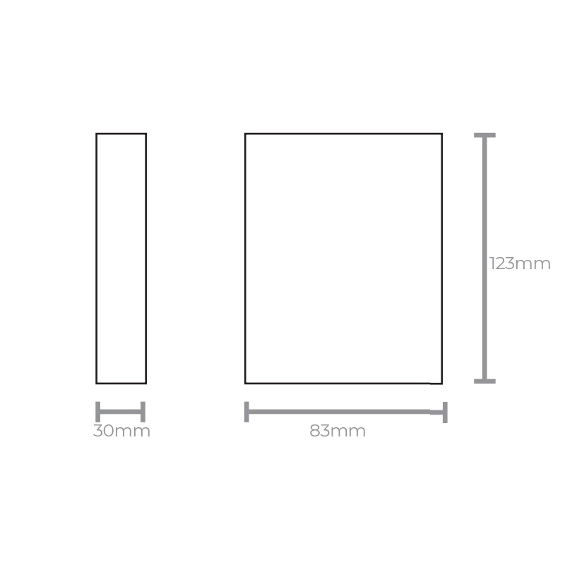 Arandela Taschibra Led Quadre 4w Branca Bivolt