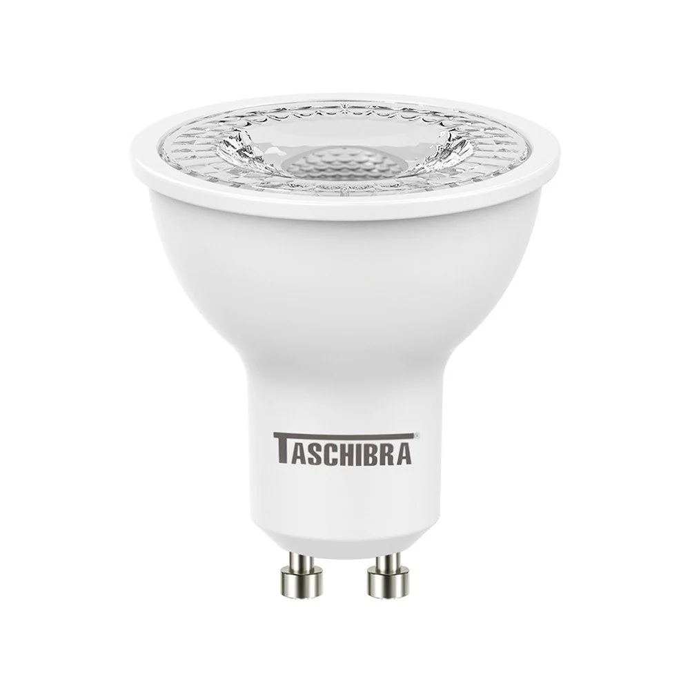Lâmpada Led Dicroica Mr16 Tdl 6w Taschibra Bivolt 2700k Amarelo Quente