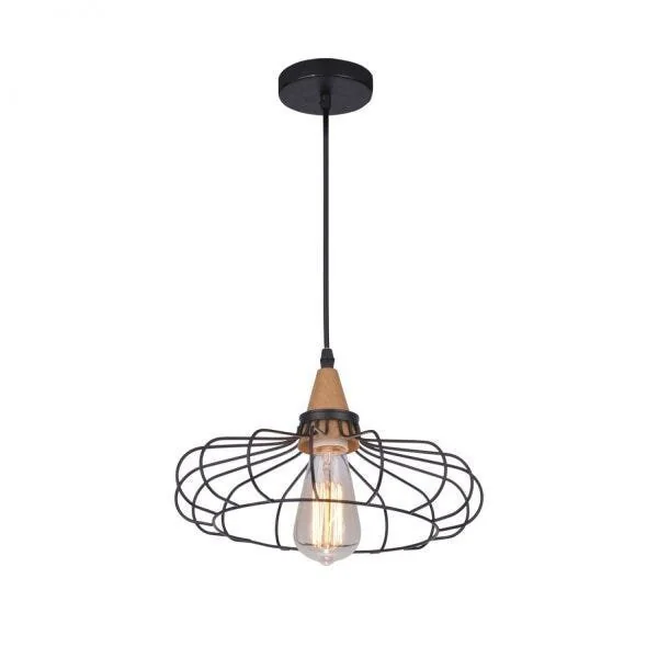 Pendente Mora 1xe27 Taschibra Amadeirado