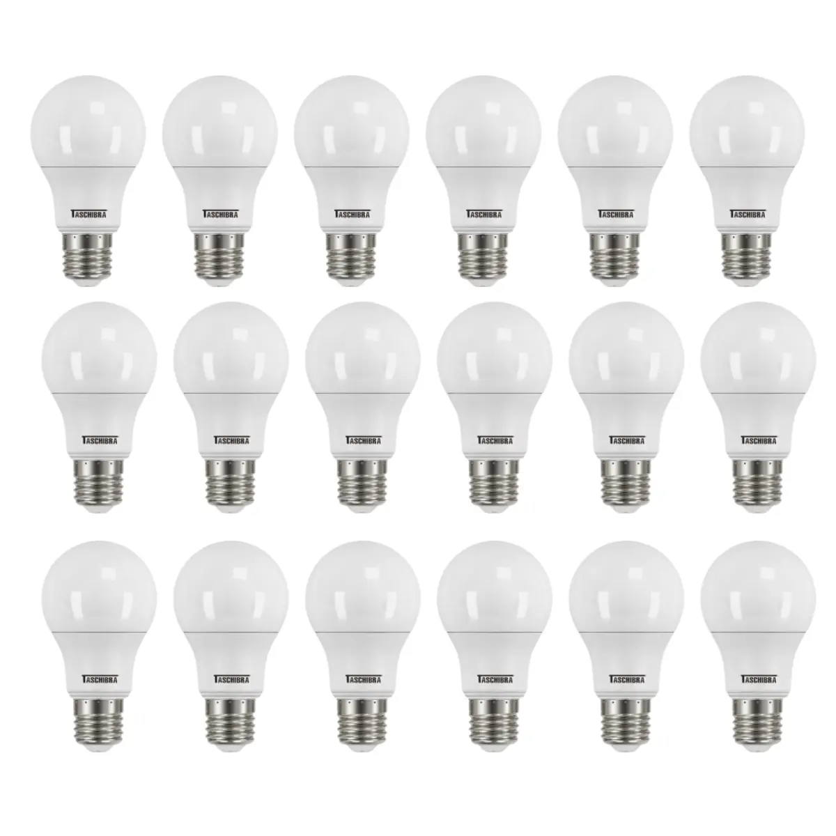 Lâmpada LED 9W 6500K Branco Frio Pack 6 Taschibra Kit 3 Unidades