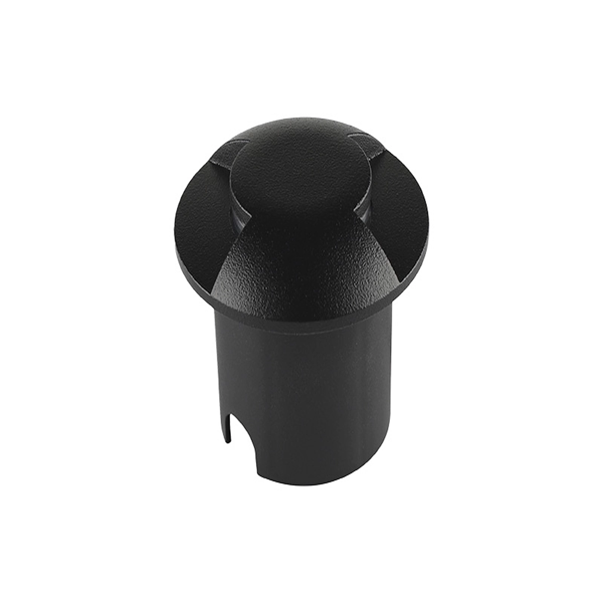 Balizador De Solo Led Dome 2 Fachos 1w Luz 3000k Preto