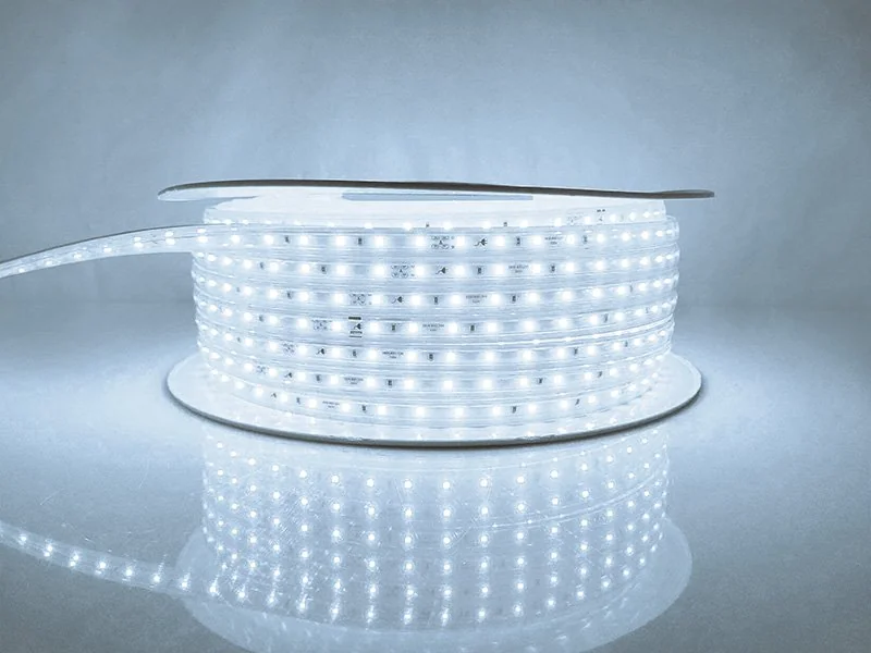 Fita Led Taschibra 5w/m 120 Leds Techcord Ip65 220v Valor Do Metro 6500k Frio