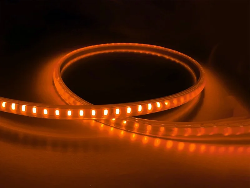 Fita Led Taschibra 5w/m 120 Leds Techcord Ip65 220v Valor Do Metro Laranja