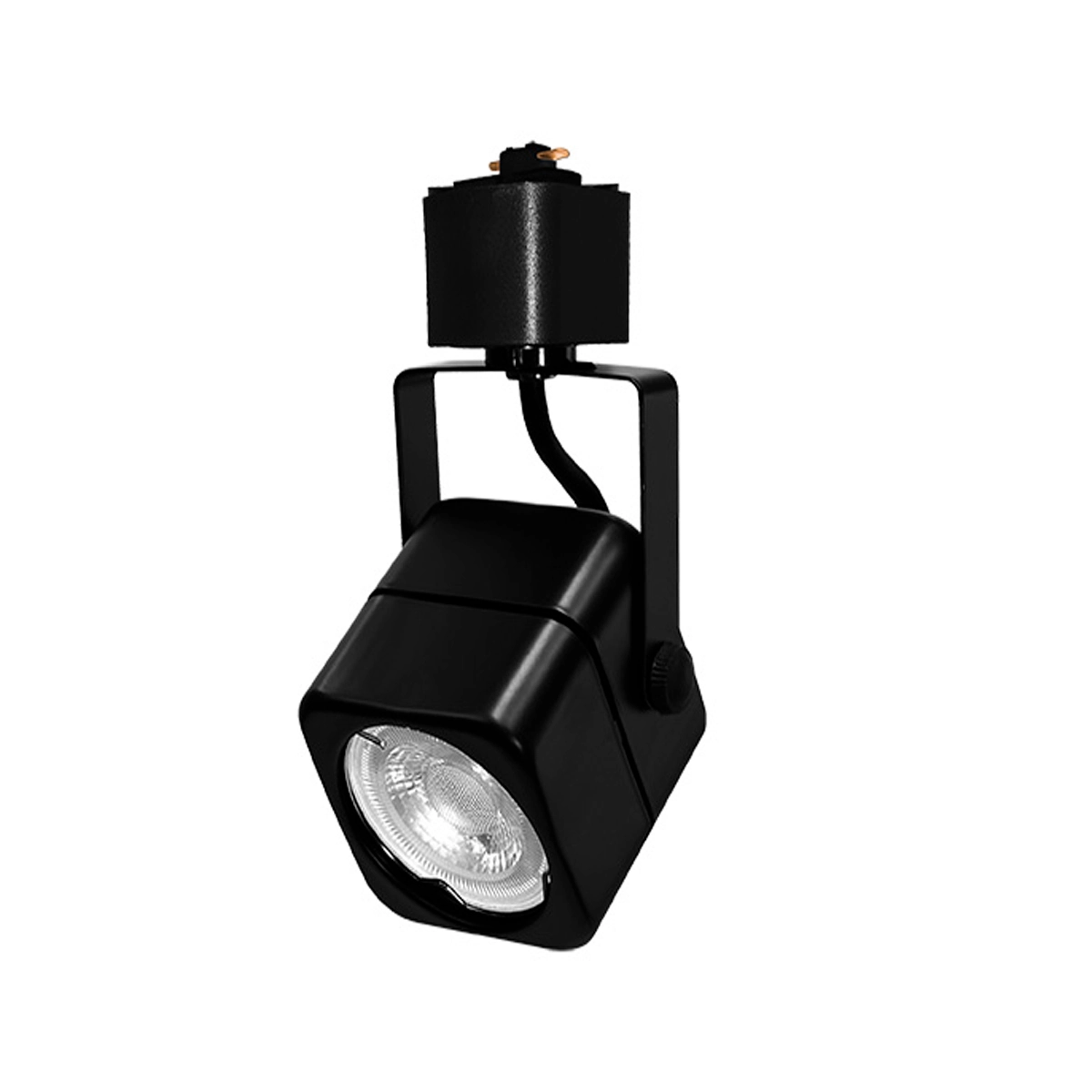 Spot Para Trilho Classic Quadrado Mr16 Gu10 Bco/pto Preto
