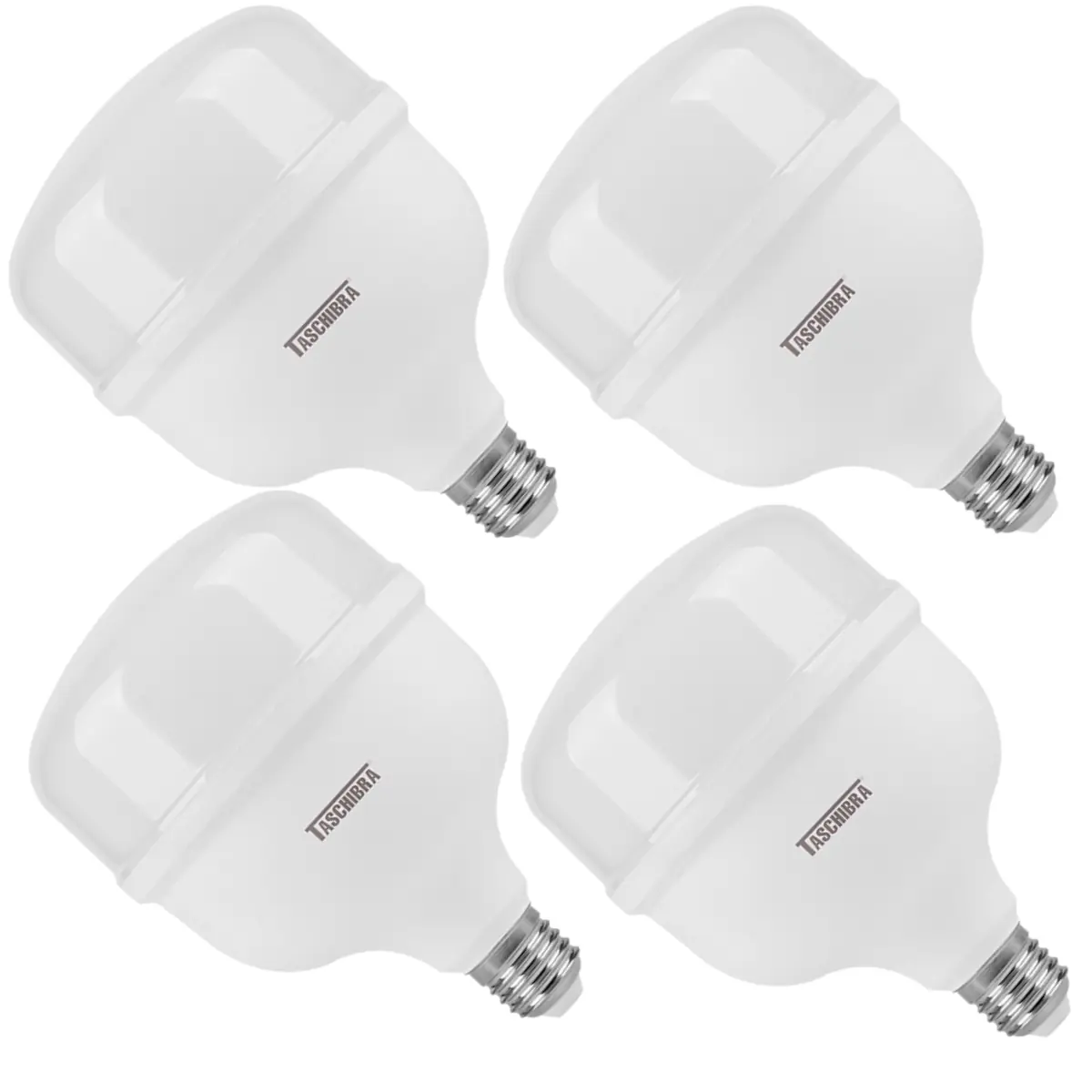 Lâmpada High LED Bulbo 50W E27 6500K Taschibra Kit 04 Unidades