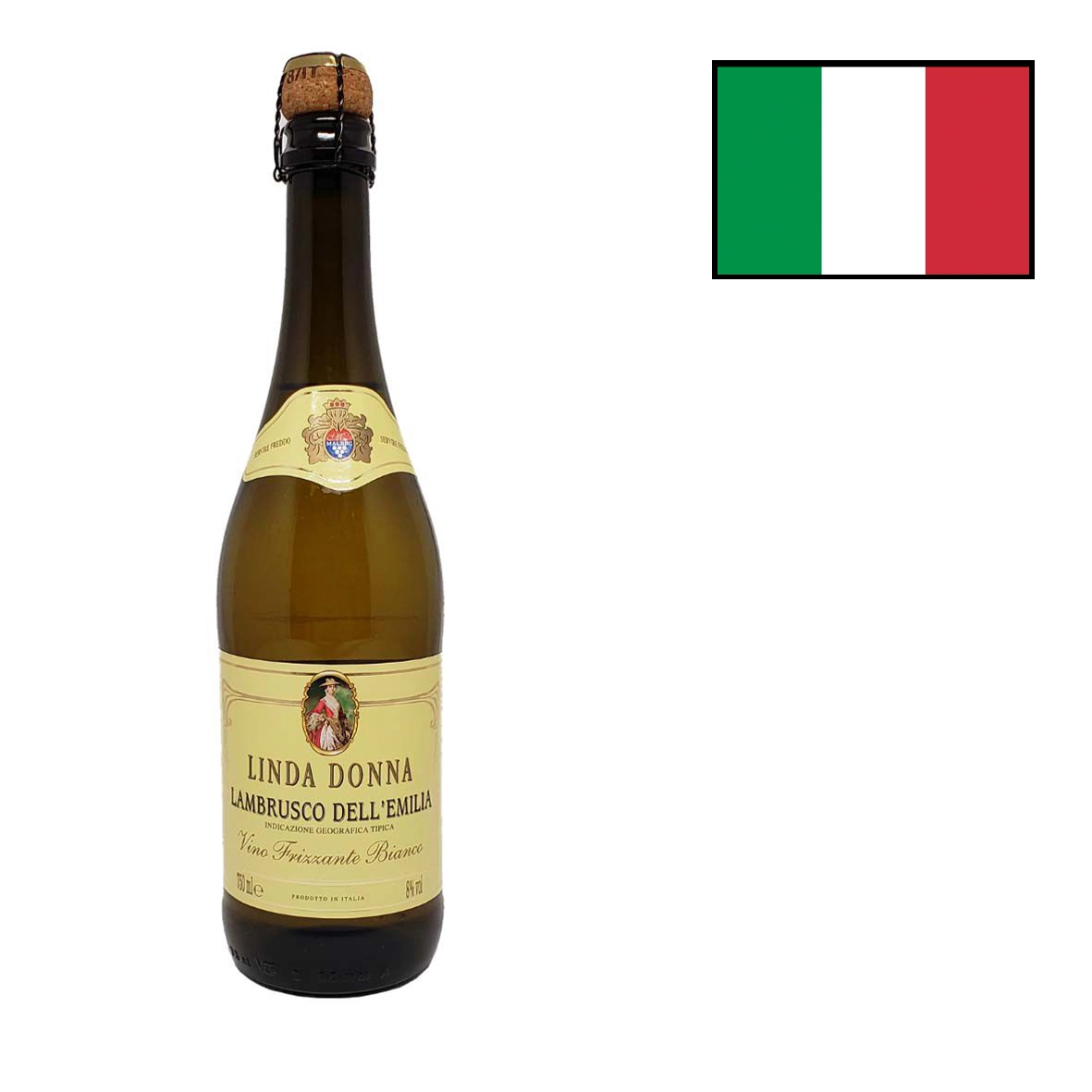 Vinho Linda Donna Lambrusco Dell'Emilia Branco 750ml