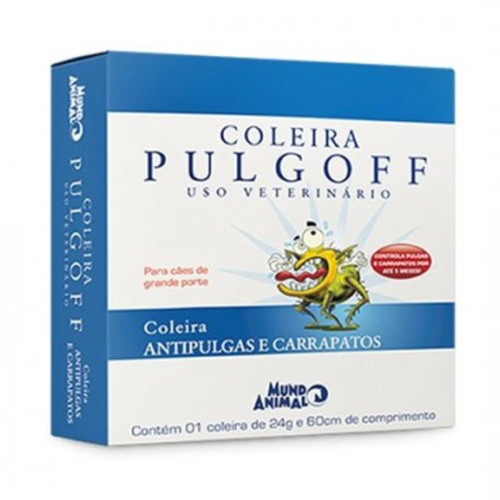 Coleira Antipulgas E Carrapatos Pulgoff Para Cães