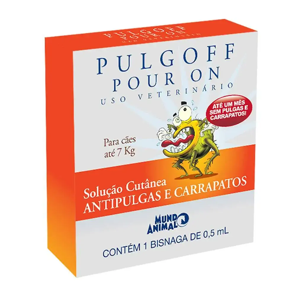 Antipulgas E Anticarrapatos Pour On Mundo Animal Para Cães Até 7 Kg