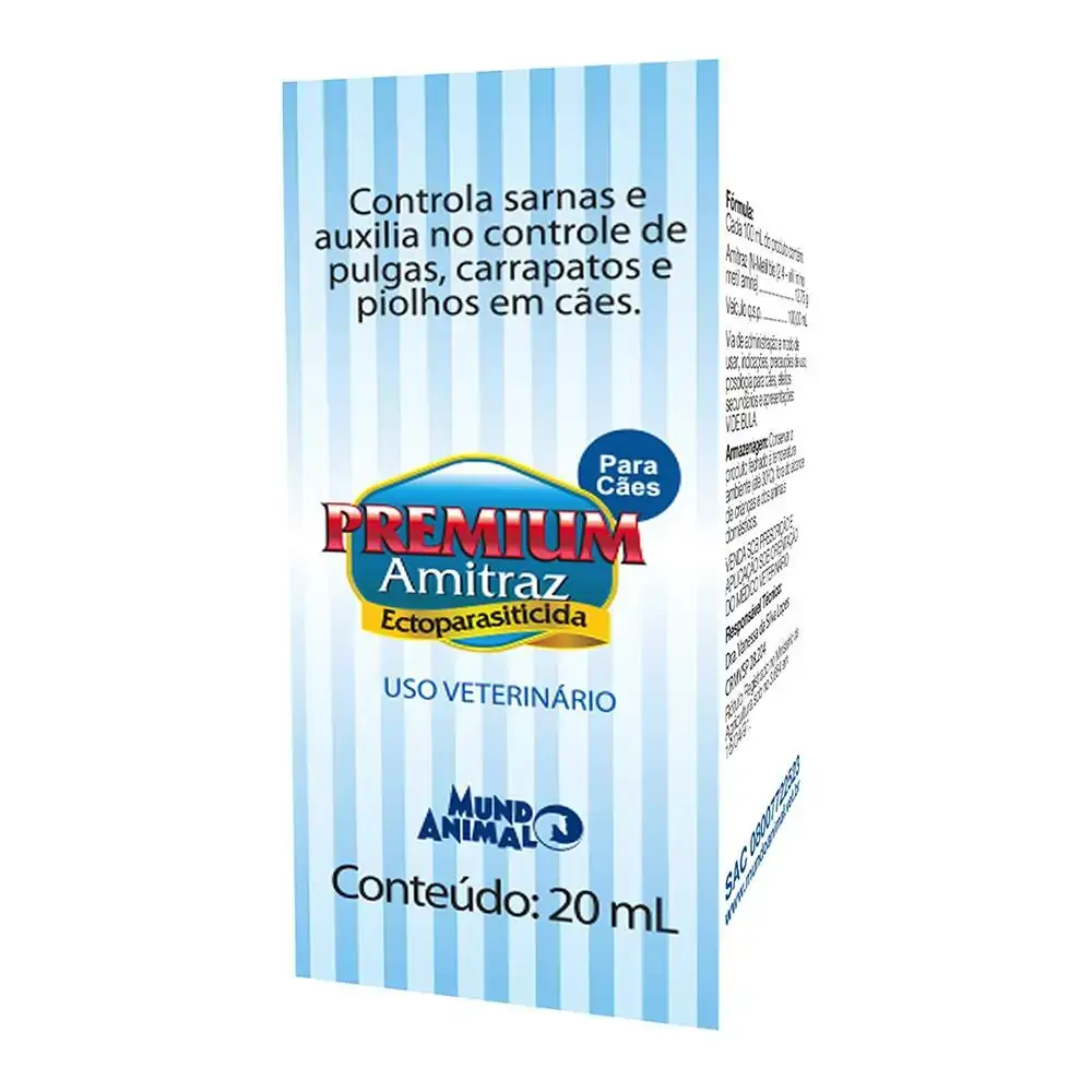 Premium Amitraz 20 Ml Mundo Animal