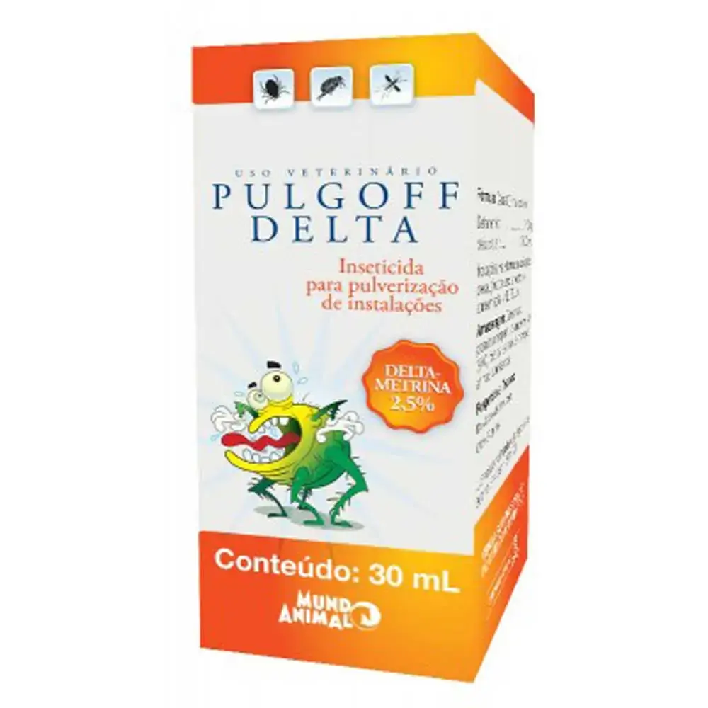 Antipulgas E Anticarrapatos Mundo Animal Pulgoff Delta 30ml