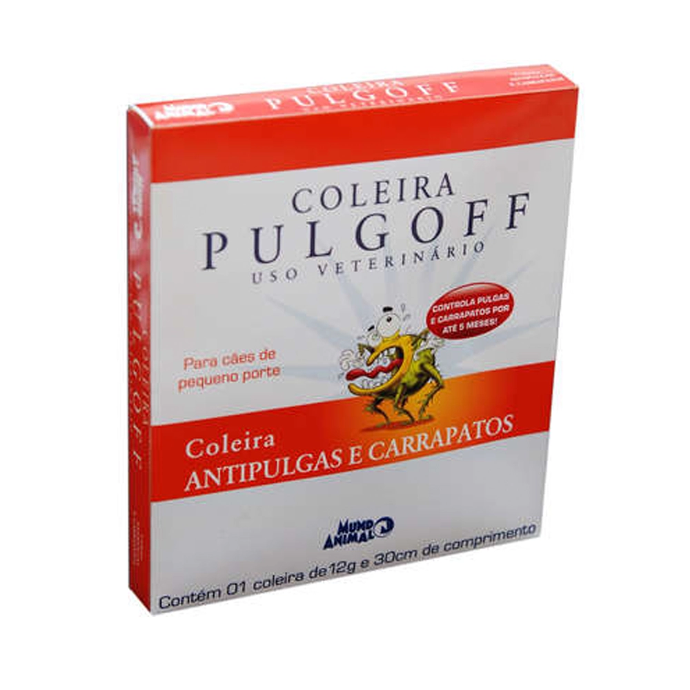 Coleira Antipulgas Pulgoff P 12gr 30cm