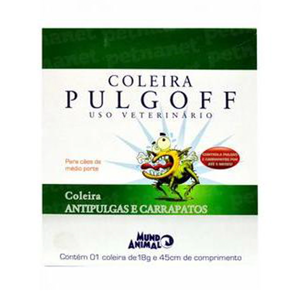 Coleira Antipulgas Pulgoff M 18gr 45cm