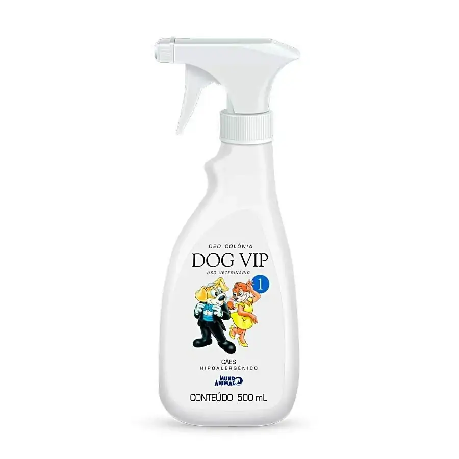 Deo Colônia Dog Vip Masculino Para Cães Mundo Animal 500ml