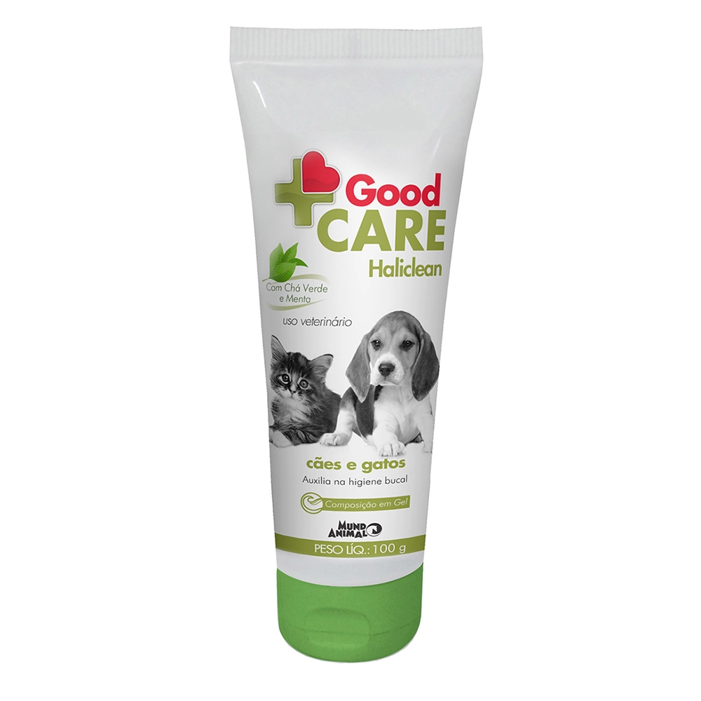 Gel Dental Good Care Haliclean Mundo Animal 100g