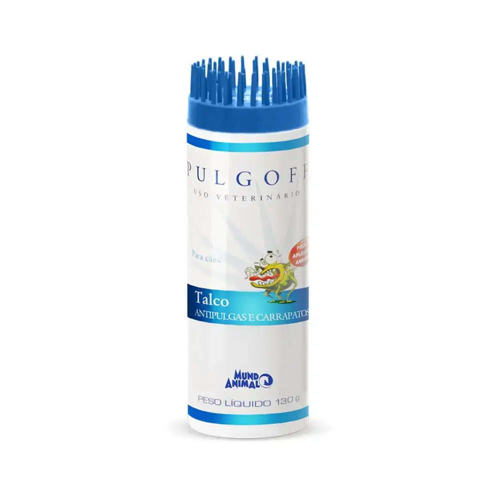 Talco Antipulgas e Carrapatos Pulgoff C Mundo Animal 130g