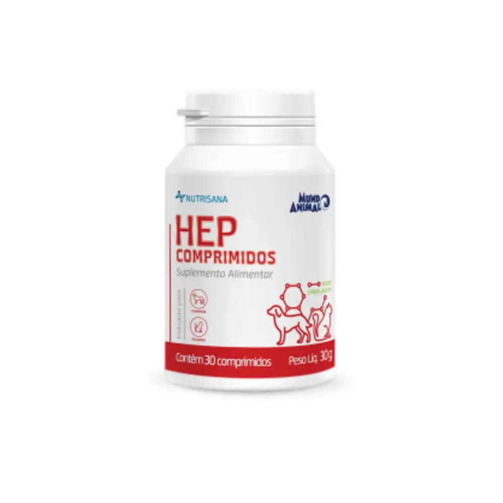 Suplemento NutriSana Hep Mundo Animal 30 comprimidos