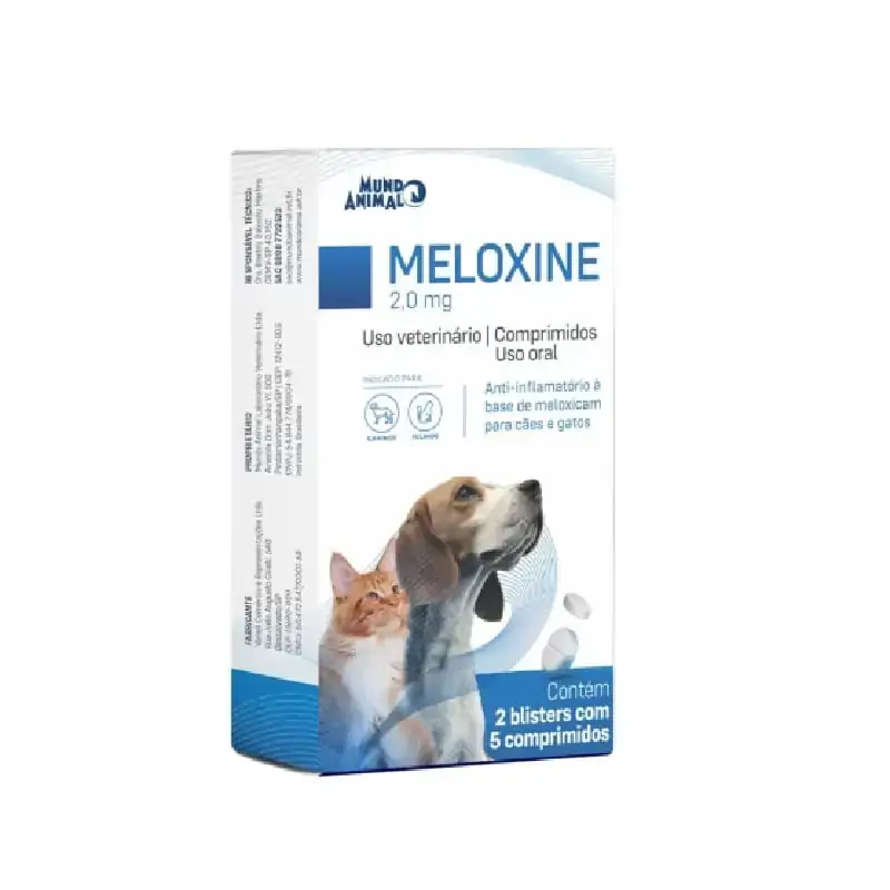 Meloxine Mundo Animal 2mg Com 10 Comprimidos
