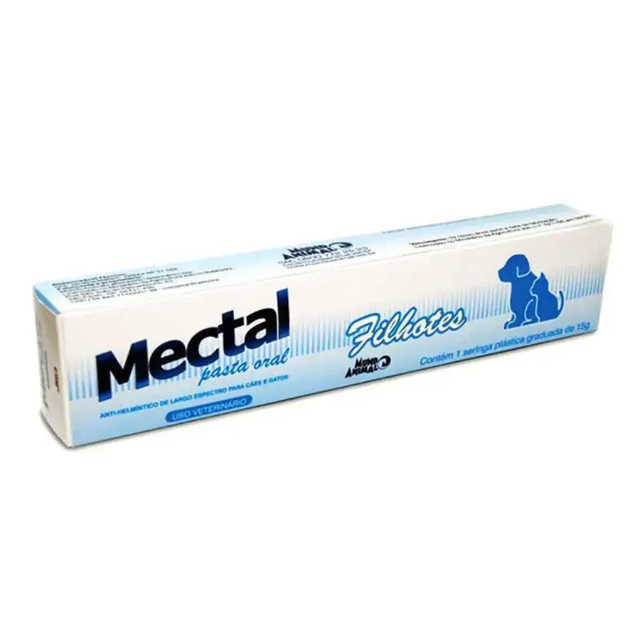 Vermífugo Mectal Filhotes Seringa Mundo Animal 15g