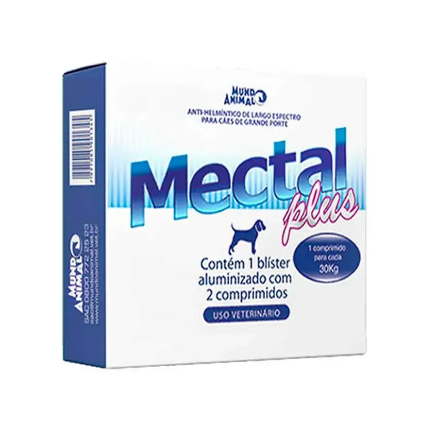 Med.mectal Plus Caes 1980 Mg 2 Cp 30 Kg