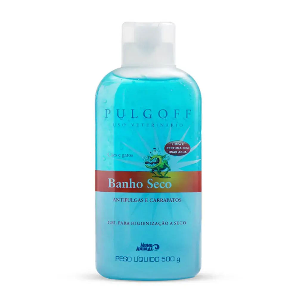 Banho a Seco Pulgoff Gel Mundo Animal 500 ml