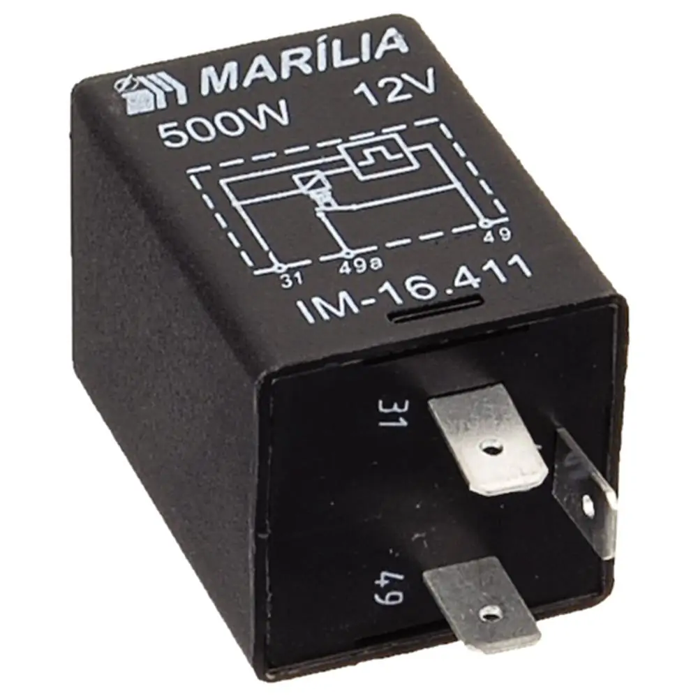 Relê do Pisca 3 Terminais 500W 12V - MARILIA IM16411