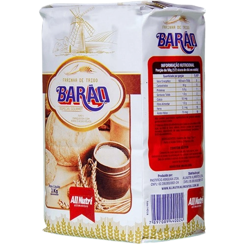 Farinha De Trigo Barao 1kg