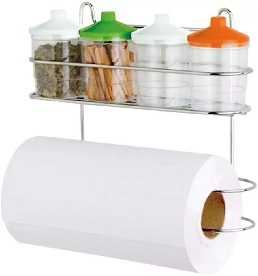 Suporte P/rolo E Temperos C/4 Potes