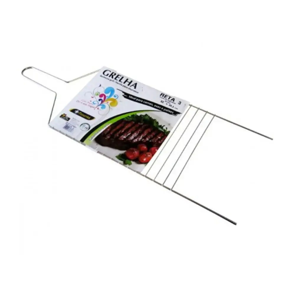 Grelha P/churrasco Reta N3 Gd Estanhada