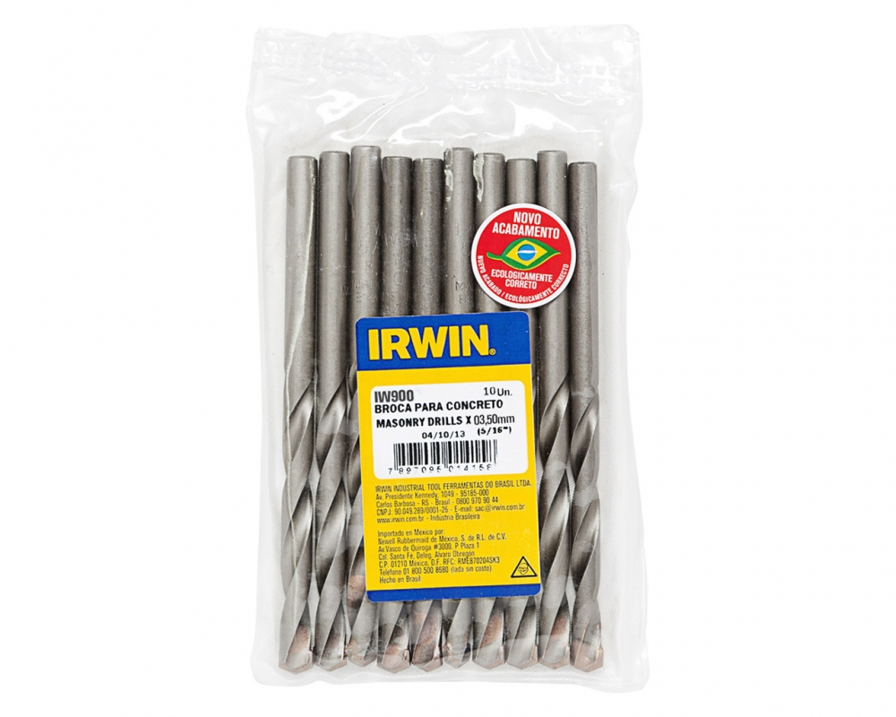 Broca Videa Irwin Aa 3,50mm -900 C-10pcs
