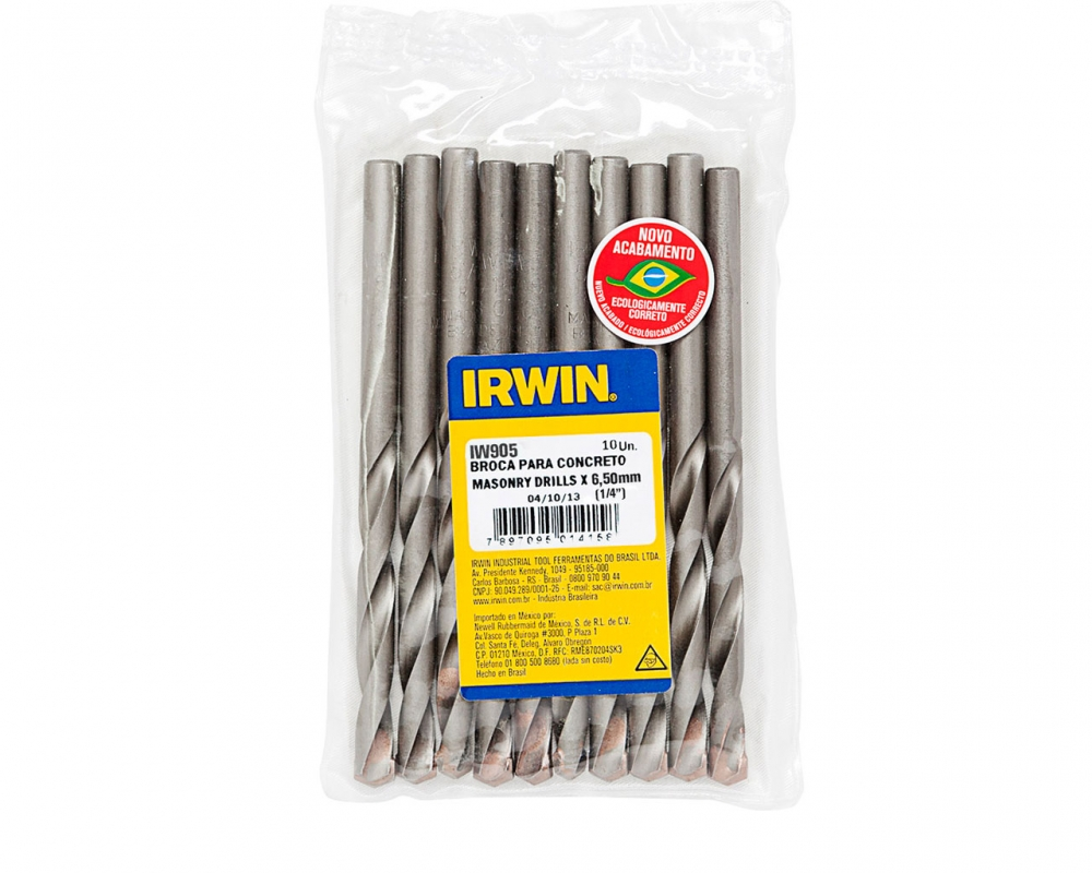 Broca Videa Irwin E 6,50mm 1-4equot,-905 C-10pcs