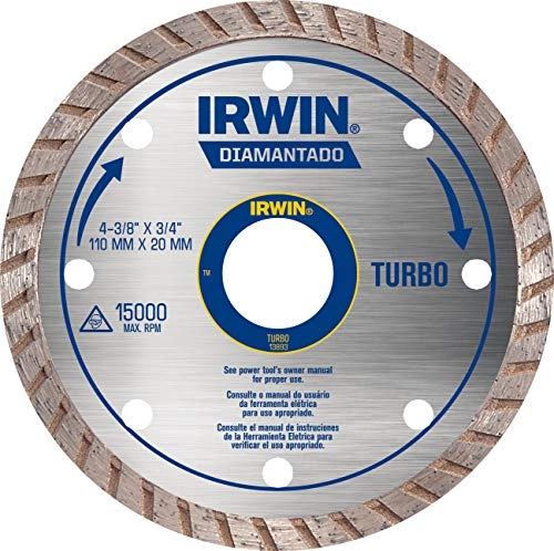Disco Para Corte Diamantado Turbo 110 Mm X 20 Mm Irwin