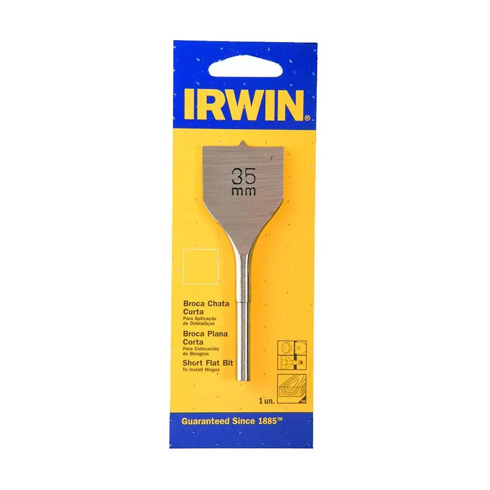 Broca Chata Madeira Dobradica 35mm Irwin . .