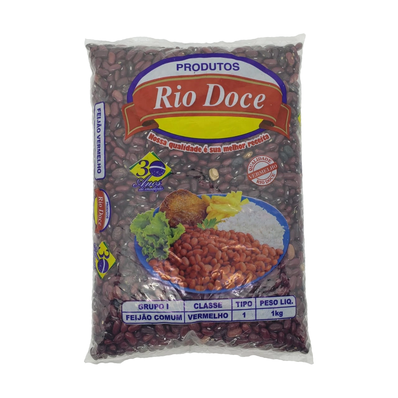 Feijao Vermelho Rio Doce T1 1kg