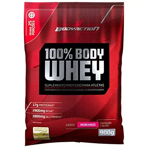 Body Whey Morango 900g Body Action