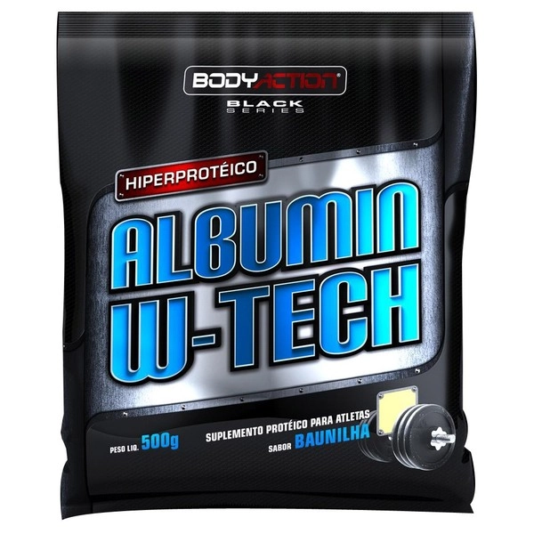 Esportivo Body Action Albumina W Tech Pacote Pó 500 Gramas