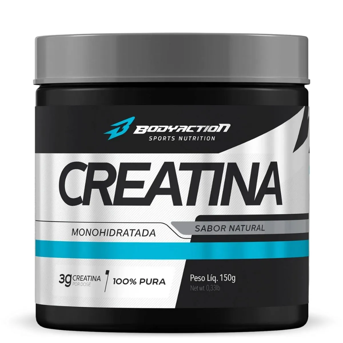 Esportivo Body Action Creatine Monohydrate Pote Pó 150 Gramas