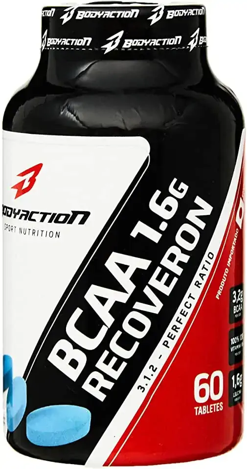 Esportivo Body Action Bcaa 1.6 Recoveron Pote 60 Comprimidos