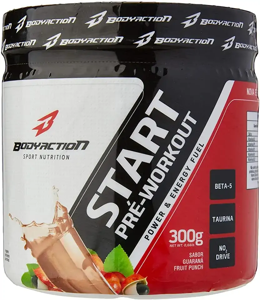 Start Pré Workout Body Action Sabor Guaraná 300g