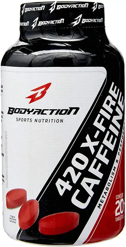 Esportivo Body Action X Fire 420 Caffeine Pote 20 Comprimidos
