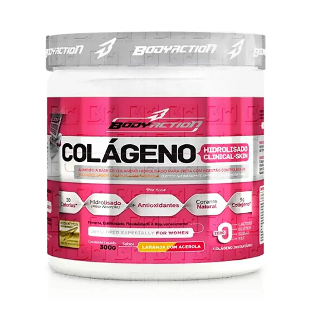 Colageno Clinical Abacaxi/hort 300g Body Action