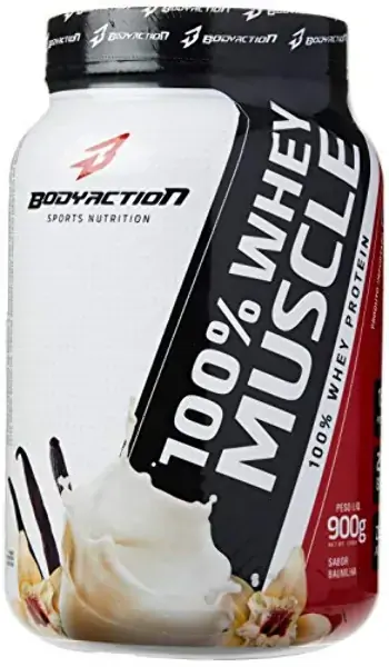 Whey 100 Muscle 900g Bau Pote V24 Body Action